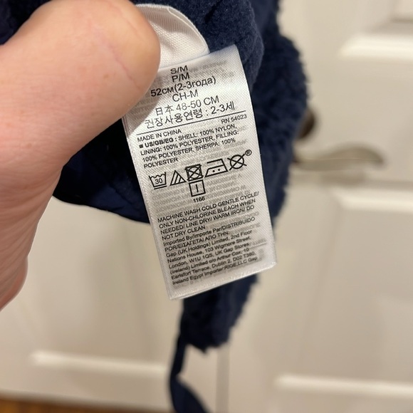 baby GAP Toddler Snow Trapper Hat Navy Blue Size S/M, 2-3 years old - Picture 7 of 7